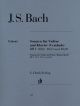 Three Sonatas BWV 1020 1021 1023 Violin, Piano