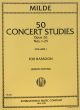 50 Concert Studies Op 26 No 1 -25 Vol 1 Bassoon