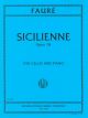Sicilienne Op 78 Cello, Piano