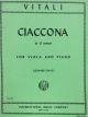 Ciaccona G minor Viola, Piano