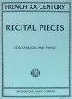 French 20th Century Recital Pieces Bassoon, Piano