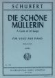 Die Schone Mullerin Cycle of 20 Songs Low Voice, Piano