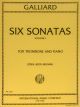 Six Sonatas Trombone, Piano Vol 1
