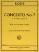 Concerto No 7 A minor Op 9 Violin, Piano