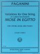 Variations One String Mose Egitto Double Bass, Piano