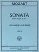 Sonata Bb major K 292 Bassoon and Cello