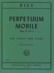 Perpetuum Mobile Op34 No 5 Violin, Piano