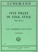 Five Pieces Folk Style Op 102 Trombone, Piano