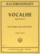 Vocalise Op 34 No 14 Double Bass, Piano