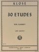 30 Etudes Clarinet