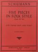 Five Pieces Folk Style Op 102 Double Bass, Piano