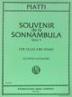 Souvenir de la Sonnambula Op 5 Cello, Piano