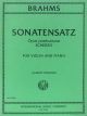 Sonatensatz Scherzo Op posthumous Violin, Piano