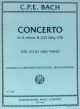 Concerto A minor H 432 Wq 170 Cello, Piano