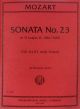 Sonata No 23 D major K 306/300I Flute, Piano