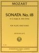 SONATA NO 18 G MAJ K301/293A FLUTE & PIANO
