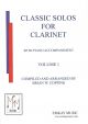 Classic Solos for Clarinet - Clarinet & Piano - Emkay Music - EMK035762
