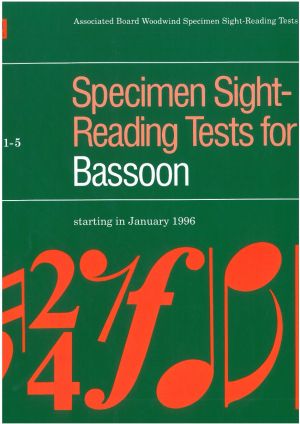 ABRSM Specimen Sight-Reading Tests for Bassoon, Gr 1-5