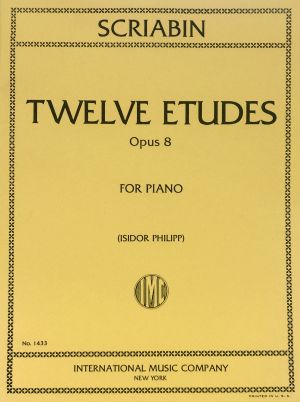 Twelve Etudes Op 8 Piano 