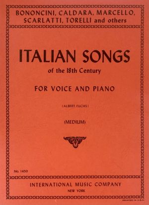 Italian Songs of the 18th Century Medium Voice, Piano
