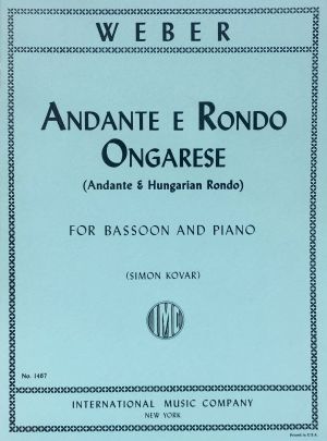 Andante E Rondo Ongarese Bassoon, Piano