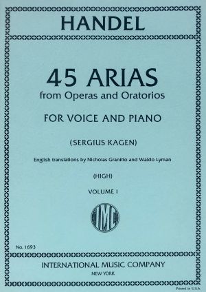 45 Arias from Operas High Voice, Piano Vol 1
