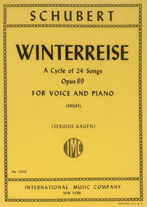 Winterreise A Cycle of 24 Songs Op 89 High Voice, Piano