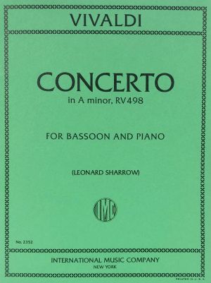 Concerto A minor RV 498 Bassoon, Piano