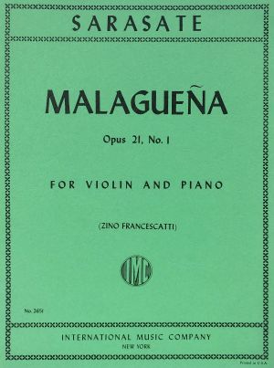 Malaguena Op 21 No 1 Violin, Piano