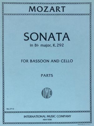 Sonata Bb major K 292 Bassoon and Cello