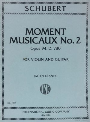 Moment Musicaux No 2 Op 94 D 780 Violin, Guitar