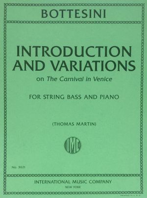 Introduction and Variations The Carnival in Venice Double Bass, Piano