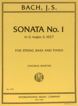 Sonata No 1 G major S 1027 Double Bass, Piano