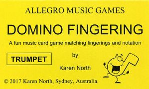 Domino Fingering Card Game - Trumpet