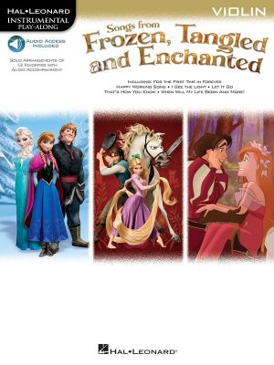 Songs from Frozen, Tangled and Enchanted - Violin Playalong with Audio Download