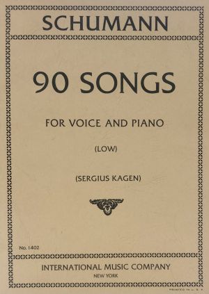 90 Songs Low Voice, Piano
