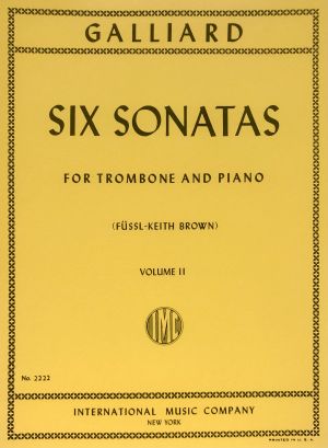 Six Sonatas Trombone, Piano Vol 2