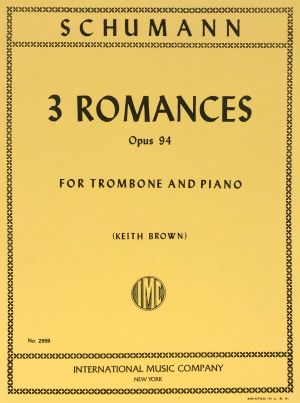 3 Romances Op 94 Trombone, Piano