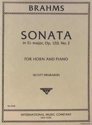 Sonata Eb major Op 120 No 2 French Horn, Piano