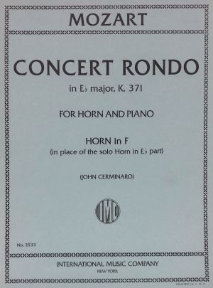Concert Rondo Eb major K 371 Horn in F, Piano