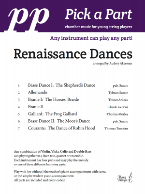 Pick a Part Renaissance Dances