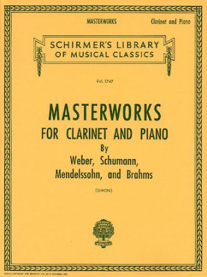 Masterworks For Clarinet & Piano Lib.1747