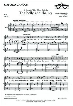 Holly And The Ivy SATB, Piano