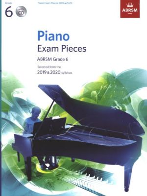 ABRSM Piano Exam Pieces Grade 6 2019-2020 Bk & CD
