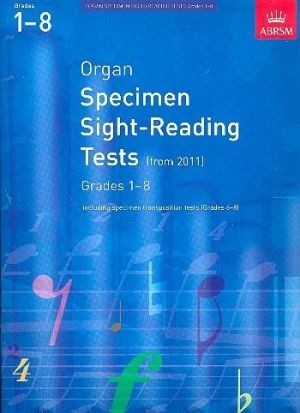 ABRSM Organ Specimen Sight-Reading Tests Grades 1-8 from 2011
