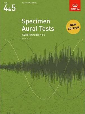 ABRSM - Specimen Aural Tests (from 2011) - Grades 4 & 5 - 9781848492523