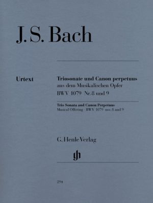 Trio Sonata and Canon Perpetuus Musical Offering BWV 1079 No 8 No 9 Flute, Violin, Basso Continuo