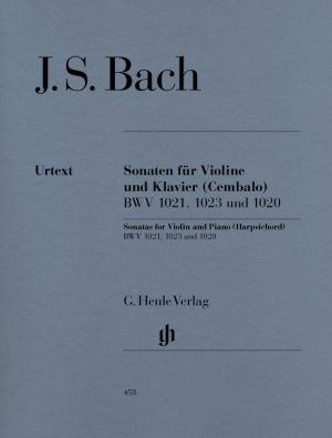 Three Sonatas BWV 1020 1021 1023 Violin, Piano