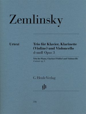 Trio D minor Op 3 Piano, Clarinet (Violin), Cello