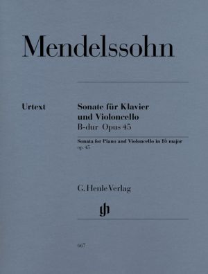 Sonata Bb major Op 45 Cello, Piano